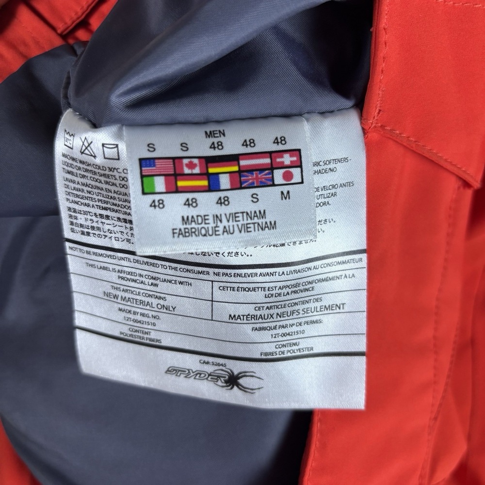 Spyder Thinsulate Insulated Ski Snow Pants Men's Small Red Waterproof Winter - Picture 7 of 14